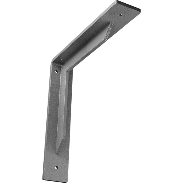 Ekena Millwork Stockport Steel Bracket, Hammered Gray 2"W x 10"D x 10"H BKTM02X10X10STHGY - main